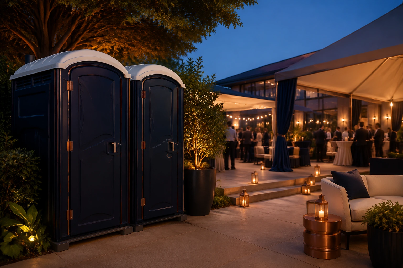 Portable restroom rental planning for Lake Bluff, IL